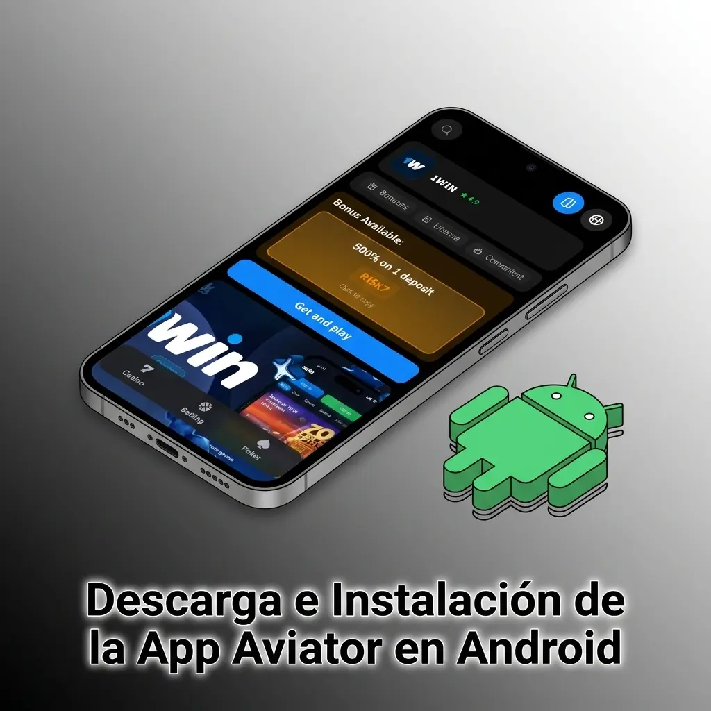 Pasos para descargar e instalar la app Aviator de 1win en Android desde el sitio oficial con APK