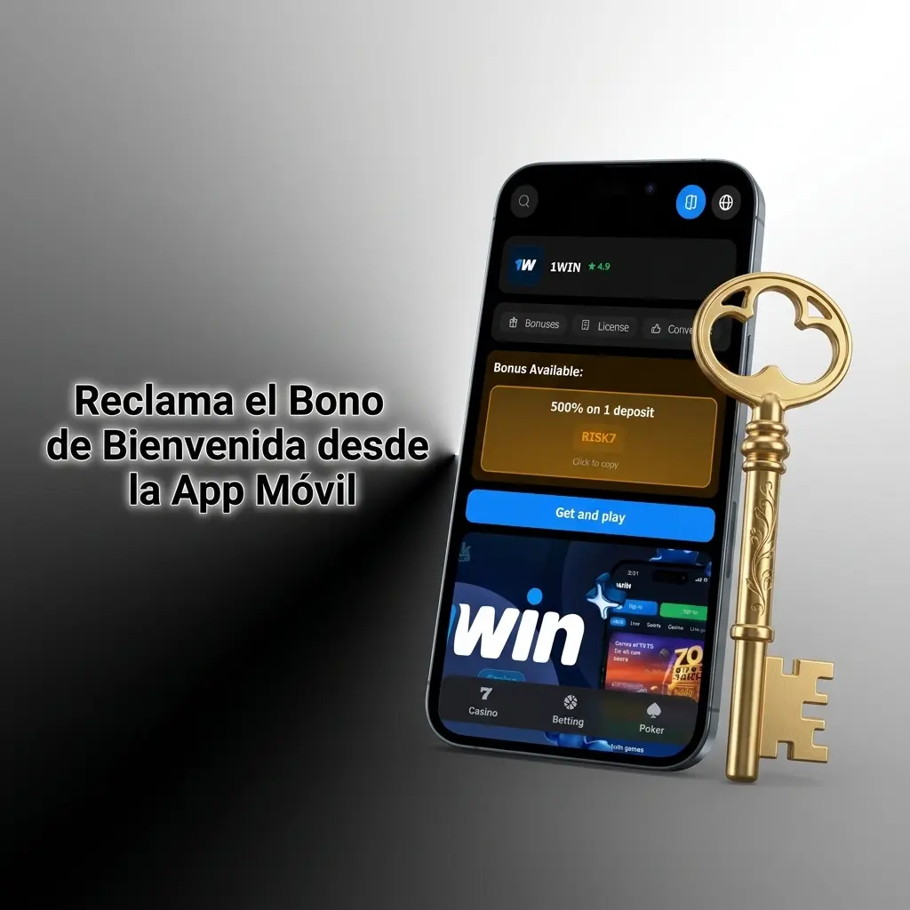 Reclama el bono de bienvenida de 1win desde la app móvil para Android e iOS en pocos pasos