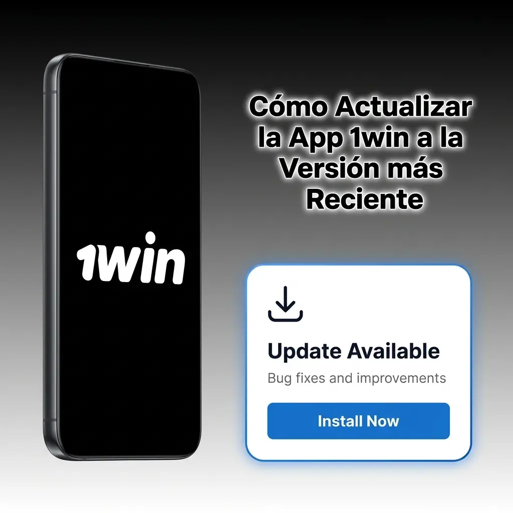 Guía para actualizar manualmente la app 1win en Android con descarga de APK y pasos de instalación