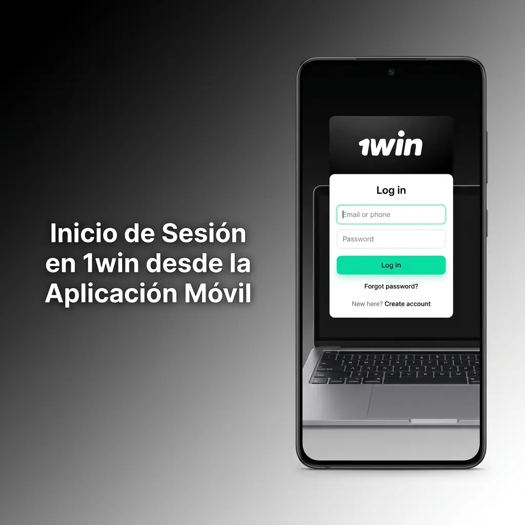 Inicio de sesión en 1win desde la app móvil en Android e iOS con acceso fácil y rápido a tu cuenta