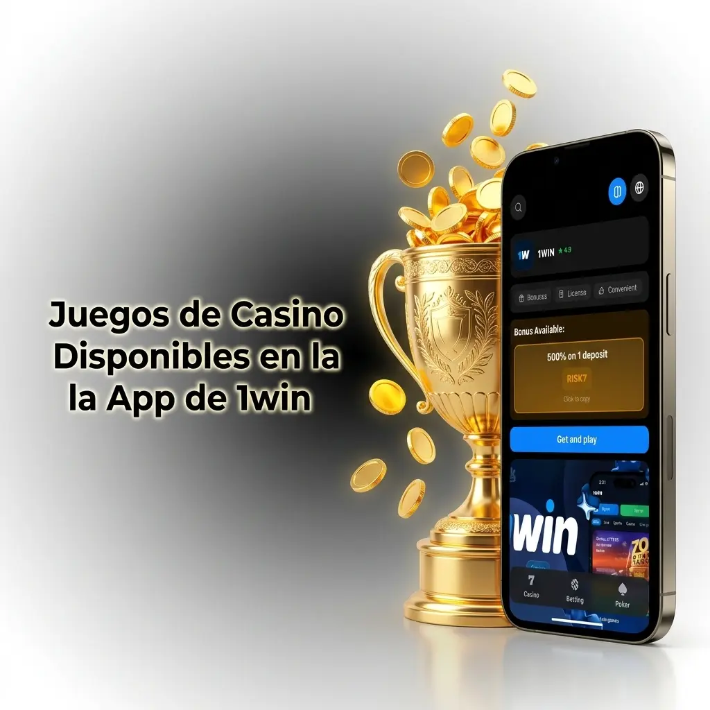 Juegos de casino en la app de 1win: slots, ruleta en vivo, blackjack, Aviator y más títulos disponibles